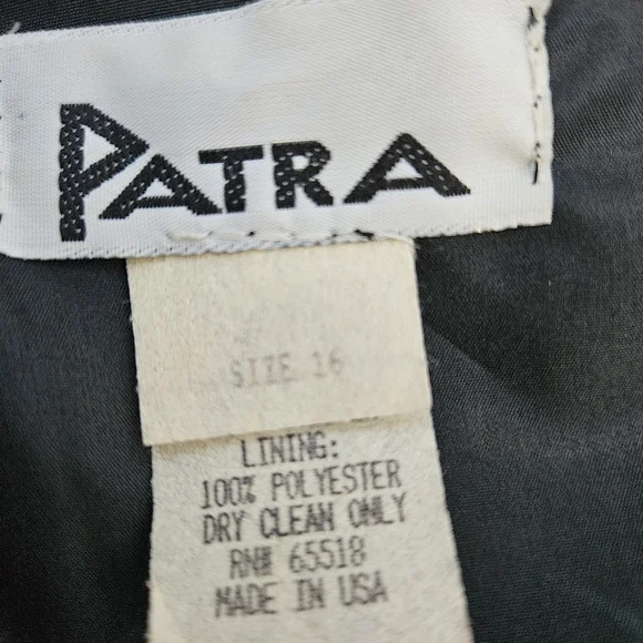 Patra Vintage 80's Gold Metallic Long Sleeve Tapestry Jacket Geometric Sz 16 - Picture 6 of 14